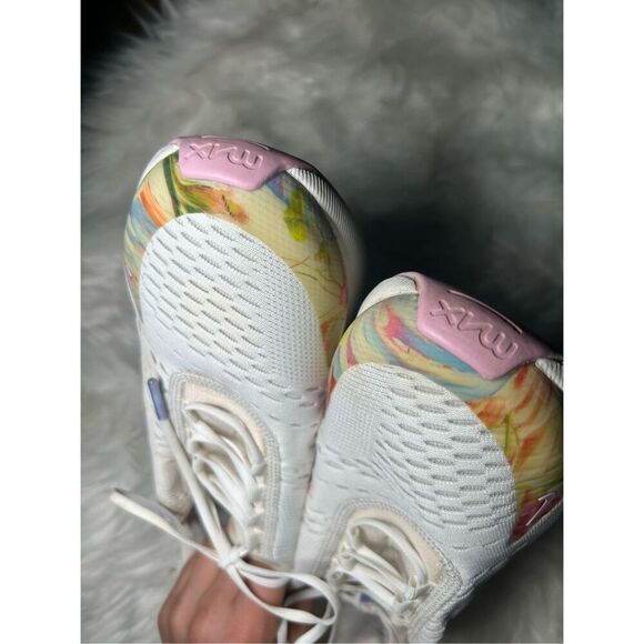 NIKE AIR MAX 270 SNEAKERS FLORAL SUMMIT WHITE ARCTIC PINK  AT6819 100 SZ 9 - Picture 6 of 7